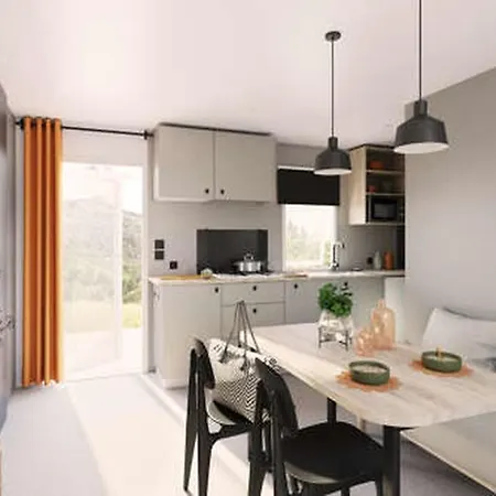 Кемпинг Mobil Confortable Pour 5 Pers, Terrasse, Cuisine Equipee - Api-1-52-424 Salles-Curan