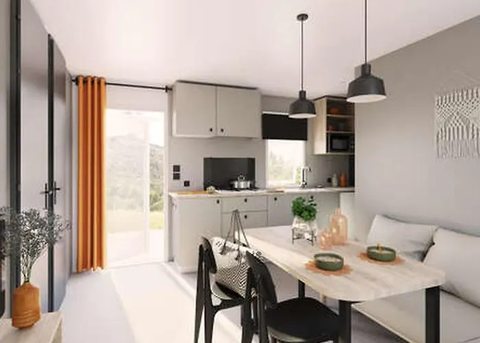 营地 Mobil Confortable Pour 5 Pers, Terrasse, Cuisine Equipee - Api-1-52-424 Salles-Curan